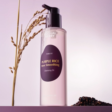 EQQUALBERRY - Purple Rice Pore Smoothing Cleansing Oil - Sminkeltávolító Olaj - 200ml