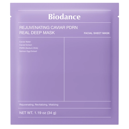 Biodance - Rejuvenating Caviar PDRN Real Deep Mask - Kollagénes Arcmaszk PDRN-nel - 1db/34g
