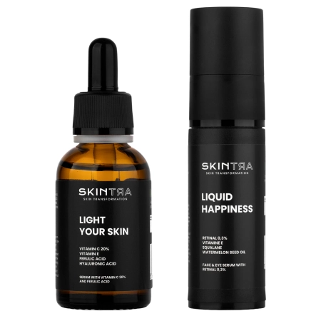 SkinTra - Anti-Aging Glow Set - Öregedésgátló és Ragyogtató Szett - 30 ml + 30 ml