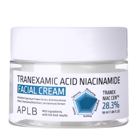 APLB - Tranexamic Acid Niacinamide Facial Cream - Arckrém Tranexaminsavval és Niacinamiddal - 55ml