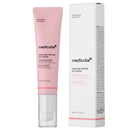 Medicube - PDRN Pink Peptide Eye Cream - Szemkörnyékápoló Krém Peptiddel és PDRN-nel - 30ml