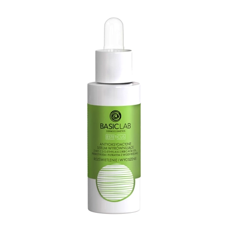 BasicLab - Esteticus - Ragyogtatás és Nyugtatás - Antioxidáns Kiegyenlítő Szérum 15% C-vitaminnal - 30ml