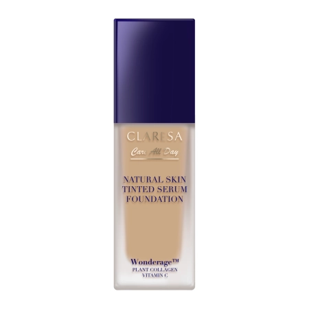 Claresa - Natural Skin Tinted Serum Foundation - Természetes Kivitelű Alapozó-Szérum - 2WO Medium Olive - 32ml