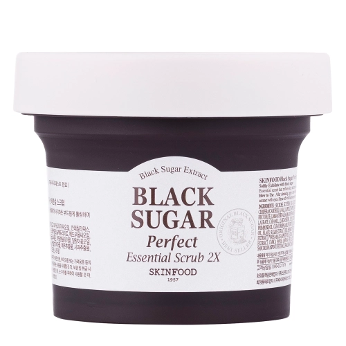 Skinfood - Black Sugar Perfect Essential Scrub 2X - Barna Cukor Hámlasztó Maszk - 210g
