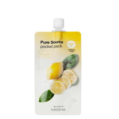 Missha - Pure Source Pocket Pack - Lemon - Ragyogtató Arcmaszk - 10ml