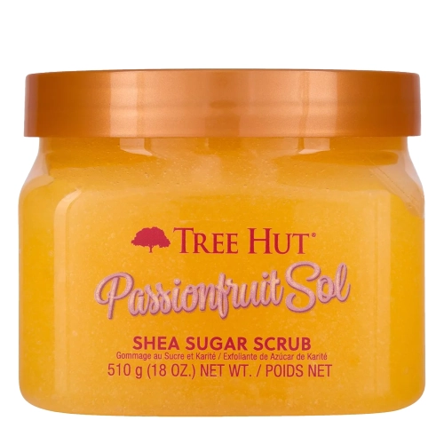 Tree Hut - Shea Sugar Scrub Passionfruit Sol - Cukros Testradír Maracuja - 510g