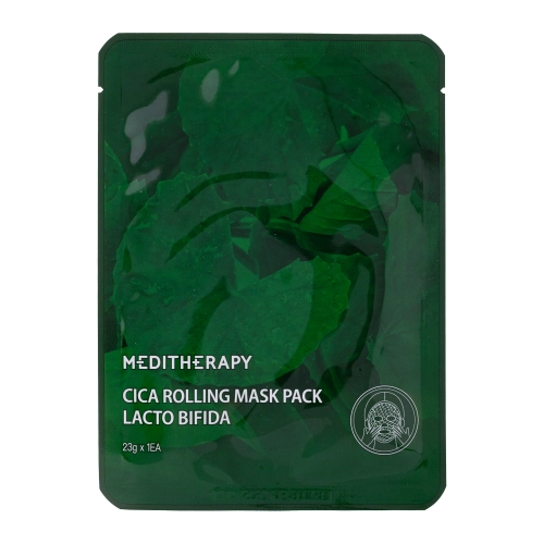 Meditherapy - Cica Rolling Mask Pad Lacto Bifida - Hidratáló és Bőrnyugtató Fátyolmaszk - 1db/23g
