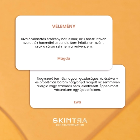 SkinTra - Creamy Happiness - Arcemulzió 0,1% Ciklodextrinekbe Zárt Retinallal - 30ml