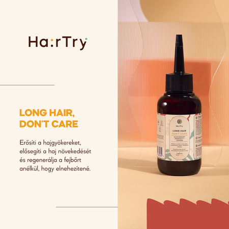 HairTry - Long Hair, Don't Care - Tápláló Fejbőrápoló Kapszulázott Olajjal és Növényi Kivonatokkal - 100ml
