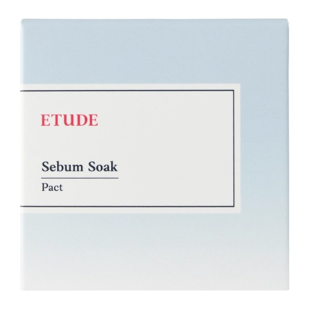 Etude House - Sebum Soak Pact - Mattító Kompakt Púder - 9.5g