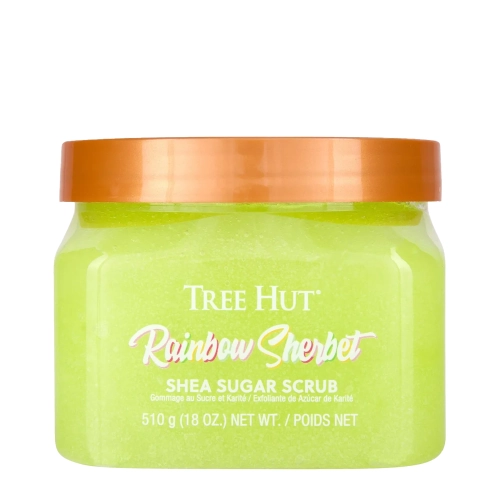 Tree Hut - Shea Sugar Scrub Rainbow Sherbet - Cukros Testradír Szivárvány Sörbet - 510g