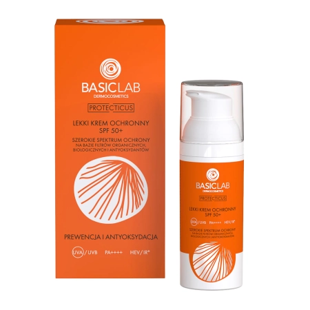 BasicLab - Protecticus - Megelőzés és Antioxidáció - Könnyed Fényvédő Krém SPF50+ - 50ml