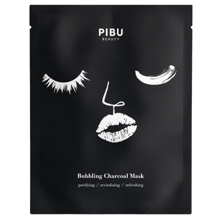 PIBU Beauty - Bubbling Charcoal Mask - Tisztító Fátyolmaszk - 27ml
