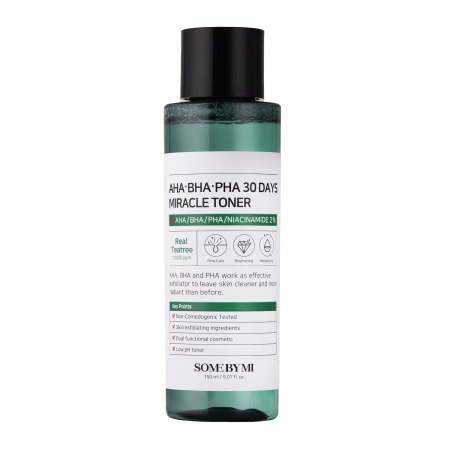 Some By Mi - AHA BHA PHA 30 Days Miracle Toner - Tisztító Tonik Savakkal - 150ml