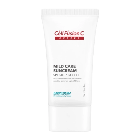 Cell Fusion C - Mild Care Suncream SPF50+/PA+++ - Gyengéd Arckrém UV-szűrőkkel - 50ml