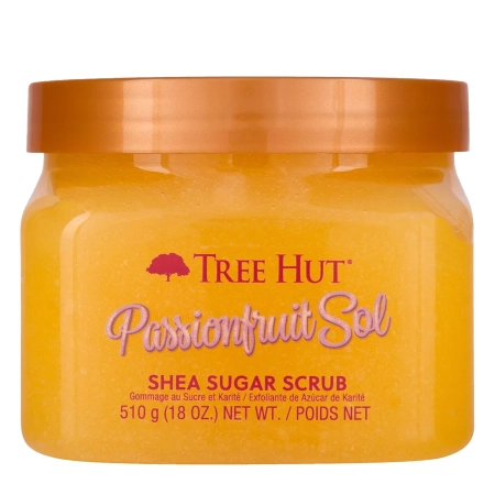 Tree Hut - Shea Sugar Scrub Passionfruit Sol - Cukros Testradír Maracuja - 510g