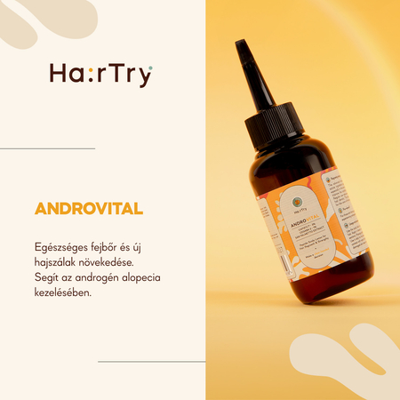 HairTry - AndroVital - Hajnövsztő és Erősítő Peptid Fejbőrápoló - 100ml