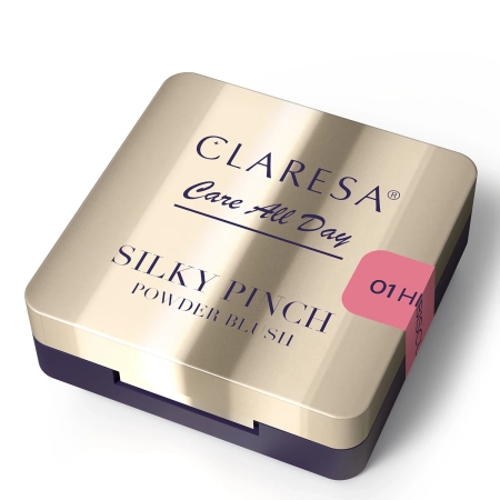 Claresa - Care All Day Silky Pinch Powder Blush - Laza Arcpirosító - Hibiscus 01 - 2 g