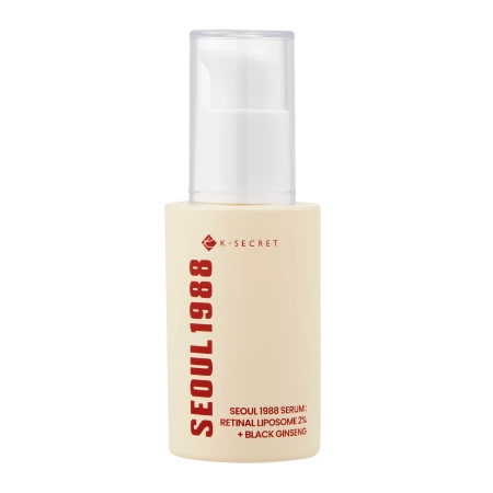 K-SECRET - SEOUL 1988 Serum : Retinal Liposome 2% + Black Ginseng - Feszesítő Szérum Retinallal - 30ml