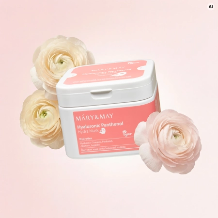 Mary&May - Hyaluronic Panthenol Hydra Mask - Hidratáló Arcmaszk Szett - 30db.