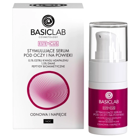 BasicLab - Stimuláló Szemkörnyékápoló Szérum Adapinoiddal - 15ml