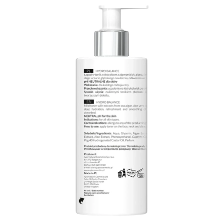 Apis - Professional - Hydro Balance - Hidratáló Tonik Tengeri Algával - 500ml