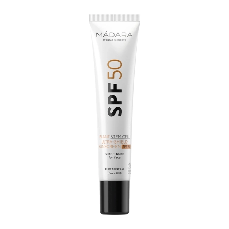 Madara - Ultra Shield Face Sunscreen SPF50 - Arckrém Ásványi UV-szűrővel - 40ml