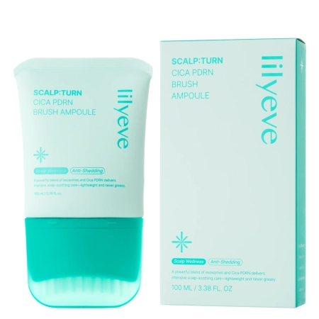 lilyeve - Scalp:Turn Cica PDRN Brush Ampoule - Korpásodás Elleni Fejbőr Ampulla - 100ml