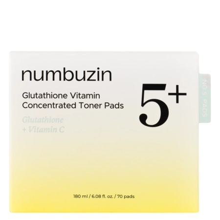 Numbuzin - No.5 Vitamin - Niacinamide Concentrated Pad - Arckorongok Niacinamiddal - 180ml/70db.