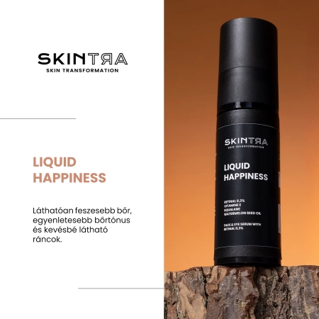 SkinTra - Liquid Happiness - Szérum Arcbőrre és Szem Alá 0,3% Retinallal - 30ml