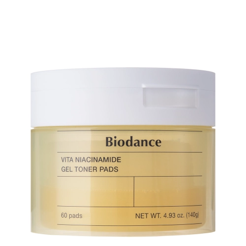 Biodance - Vita Niacinamide Gel Toner Pads - Ragyogtató Arckorongok - 60db