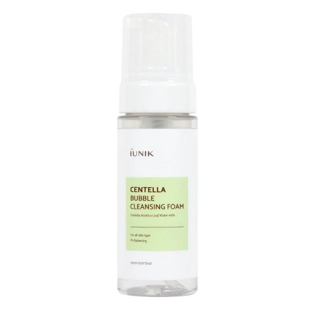  iUNIK - Centella Bubble Cleansing Foam - Arctisztító Hab Ázsiai Gázlóval - 150ml