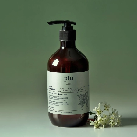 plu - Aroma Body Wash - Tusfürdő Gél - Basil Eucalyptus - 500g