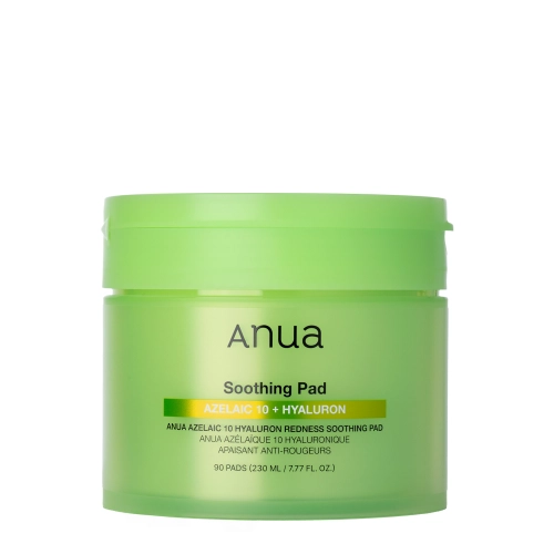 Anua - Azelaic 10+ Hyaluron Redness Soothing Pad - Bőrnyugtató Arckorongok - 230ml/90db