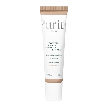 Purito Seoul - Wonder Releaf Centella BB Cream SPF 30 PA+++ #21 Light Beige - BB Krém Ázsiai Gázlóval - 30ml