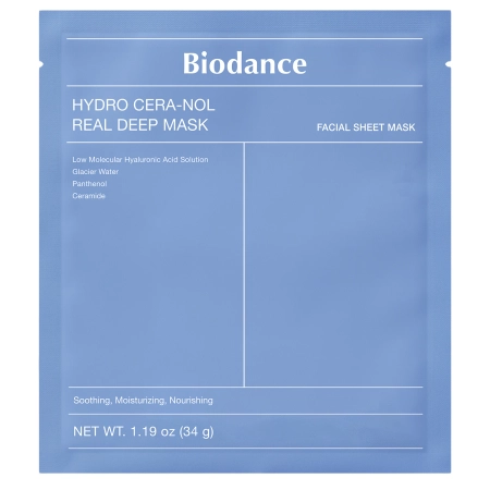 Biodance - Hydro Cera-nol Real Deep Mask - Hidratáló Arcmaszk Kollagénnel - 1db/34g