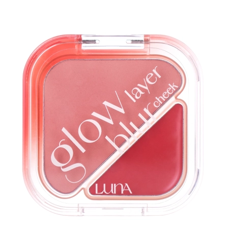 LUNA - Glow Layer Blur Cheek - Dupla Arcpirosító - 05 Sleepy Pink - 8,5g