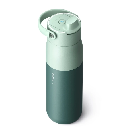 LARQ - Bottle PureVis 2 - Intelligens, Öntisztító Vízszűrő Palack, UV-C Fény - Eucalyptus Green - 680ml