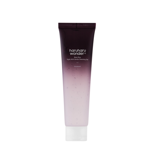Haruharu Wonder - Black RiceTriple AHA Gentle Cleansing Gel - Hámlasztó Hatású Arctisztító Gél AHA-savakkal - 100ml
