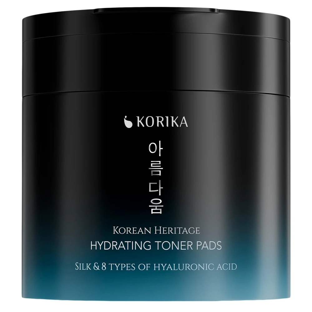 KORIKA - Korean Heritage Silk & 8 Types of Hyaluronic Acid Super Hydrating Toner Pads - Hidratáló Arckorongok - 70db