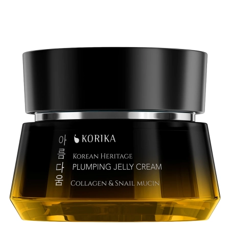 KORIKA - Korean Heritage Collagen & Snail Mucin Plumping Jelly Cream - Szilárdító Gél-Krém Kollagénnel és Csiganyálkával - 50ml