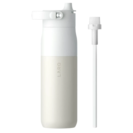 LARQ - Bottle Swig Top - Hőtartó Palack Szívószállal - Granite White - 680ml