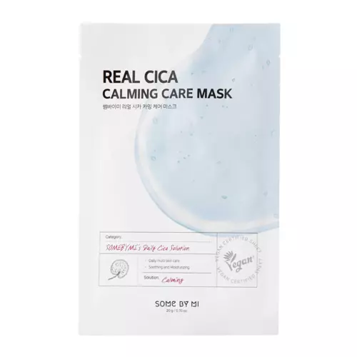 Some By Mi - Real Cica Calming Care Mask - Bőrnyugtató Fátyolmaszk - 20g