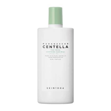 SKIN1004 - Madagascar Centella Tea-Trica Soothing Sun Milk SPF50+ PA++++ - Könnyű Fényvédő Krém - 50ml
