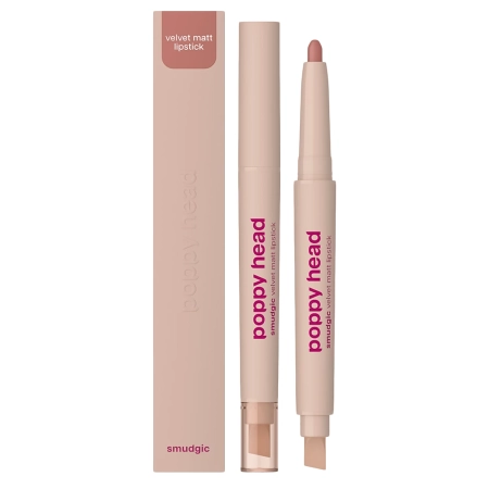 Poppy Head - Smudgic Velvet Matt Lipstick - Matt Ajakrúzs - 05 Soft Enchant - 0,85g