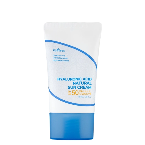 Isntree - Hyaluronic Acid Natural Sun Cream SPF50+/PA++++ - Krém Ásványi Szűrőkkel - 50ml