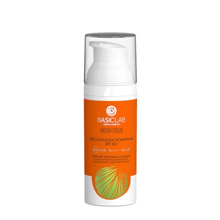 BasicLab - Protecticus - Megelőzés és Antioxidáció - Könnyű Fényédő Emulzió SPF50+ PPD 52,3 - 50ml