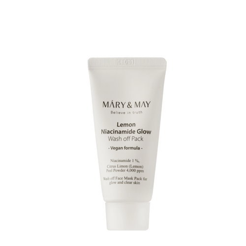Mary&May - Lemon Niacinamide Glow Wash off Pack - Ragyogtató Agyagmaszk - 30g