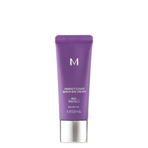 Missha - M Perfect Cover Serum BB Cream SPF50+/PA++++ - Fedő BB Krém-Szérum - No.27 Honey Beige - 20ml