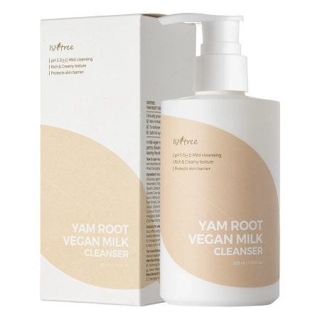 Isntree - Yam Root Vegan Milk Cleanser - Nyugtató Arctisztító Tej - 220ml